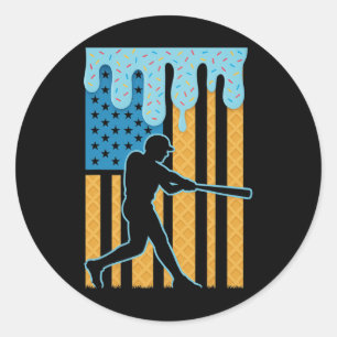 Bysebyll Druppend IJscrème Drip Jeugd Amerikaanse Ronde Sticker