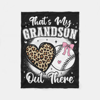 Bysebyll Grandma Thats My Grandson Nana Cheer Gran Fleece Deken