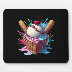 Bysebyll Home Plate Ijs Drip Leuke Sportliefde Muismat