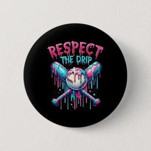 Bysebyll Ijsje Druipend Respecteer De Druppel Thui Ronde Button 5,7 Cm