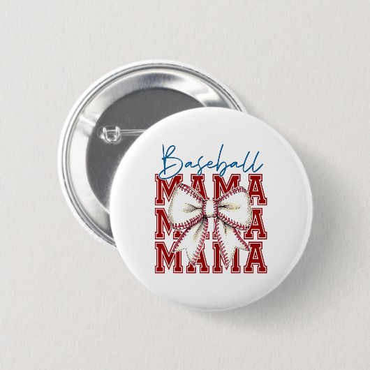 Bysebyll Mama Bow Graphic Uniek Ontwerp Ronde Button 5,7 Cm (Voorkant /achterkant)