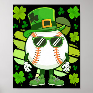 Bysebyll St Patricks Day Voor Jongens Shamrock Poster