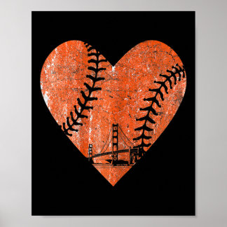 Bysebyll Vintage Heart Bysebyll Sports Mom Mother' Poster