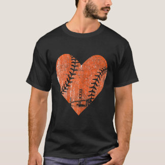 Bysebyll Vintage Heart Bysebyll Sports Mom Mother' T-shirt