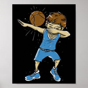 Bysketbyll Byllin - Hoops Dabbing Bysketbyll Spele Poster
