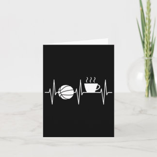 Bysketbyll Fun Coffee Lover Heartbeat Bysketbyll Kaart