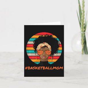 Bysketbyll Mom Zwart Vrouwen Afro-Amerikaans Afro Kaart