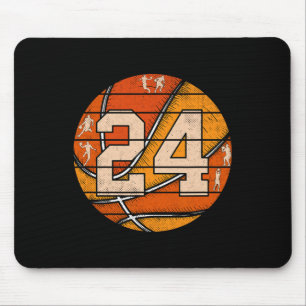 Bysketbyll Number #24 Jersey Love Bysketbyll Playe Muismat