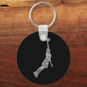 Bysketbyll Player Coach Kids Boys Men  Sleutelhanger (Voorkant)