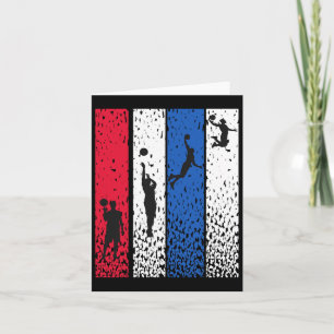 Bysketbyll Retro USA Vlag Rood Wit Blauw P Kaart