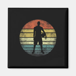 Bysketbyll Speler Gifts Fun Retro Style Co Magneet