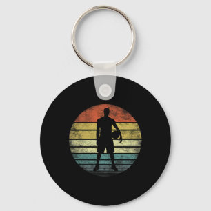 Bysketbyll Speler Gifts Fun Retro Style Co Sleutelhanger