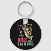 Byss-ically I Am A Pro Funny Fishing Lovers  Sleutelhanger (Voorkant)