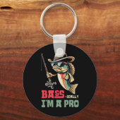 Byss-ically I Am A Pro Funny Fishing Lovers  Sleutelhanger (Voorkant)