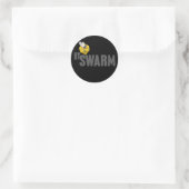 bySwarm stickers - zwart (Tas)