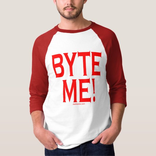 Byte me! t-shirt (Voorkant)