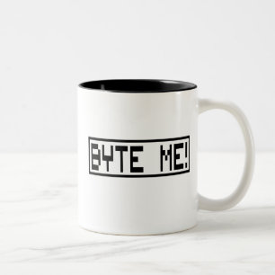 Byte Me Tweekleurige Koffiemok