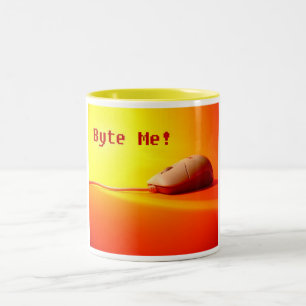 Byte Me Tweekleurige Koffiemok