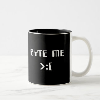 Byte Me Tweekleurige Koffiemok