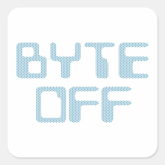 Byte off vierkante sticker (Voorkant)