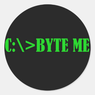 BYTEME.jpg Ronde Sticker