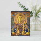 Byzantijns icoon van St Michael Briefkaart (Staand voorkant)