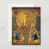 Byzantijns icoon van St Michael Briefkaart (Voorkant / Achterkant)