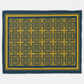 Byzantijns patroon fleece deken (Voorkant (Horizontaal))