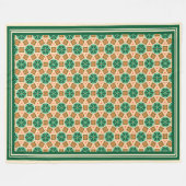 Byzantijns patroon fleece deken (Voorkant (Horizontaal))