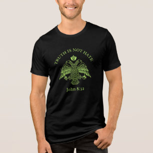 Byzantijnse Adelaar Johannes 8 32 Waarheid T-shirt