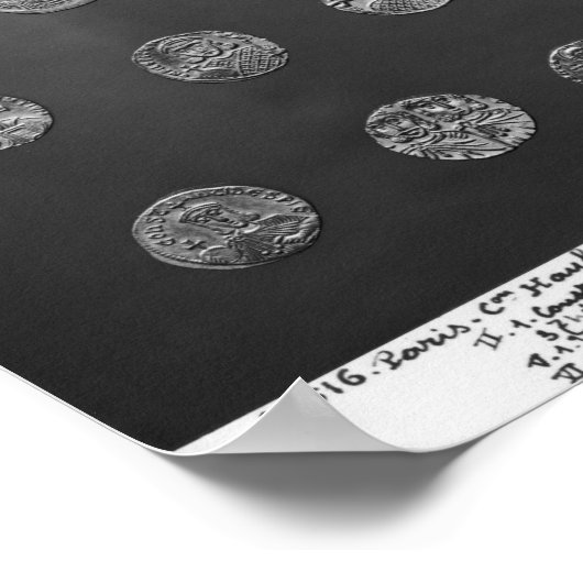 Byzantijnse en Romeinse munten, 4 tot 10e eeuw Poster (Hoek)