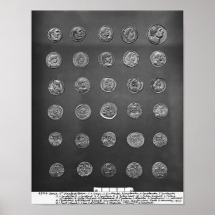 Byzantijnse en Romeinse munten, 4 tot 10e eeuw Poster