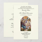 Byzantijnse katholieke ivoren bruiloft kaart (Voorkant / Achterkant)