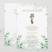 BYZANTIJNSE Kroonceremonie Huwelijksritus Kruis Kaart (Voorkant / Achterkant)