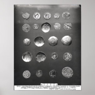 Byzantijnse, Romeinse en Sassaniaanse munten Poster