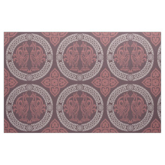 Byzantijnse vogels, Cranberry rood Stof
