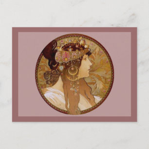 Byzantine Brunette, 1897 Briefkaart