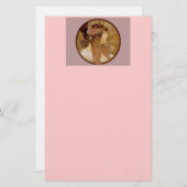 Byzantine Brunette, 1897 Briefpapier (Voorkant / Achterkant)