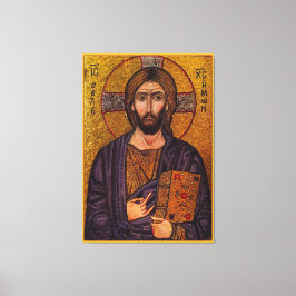 Byzantine Christus Pantokrator Canvas Afdruk