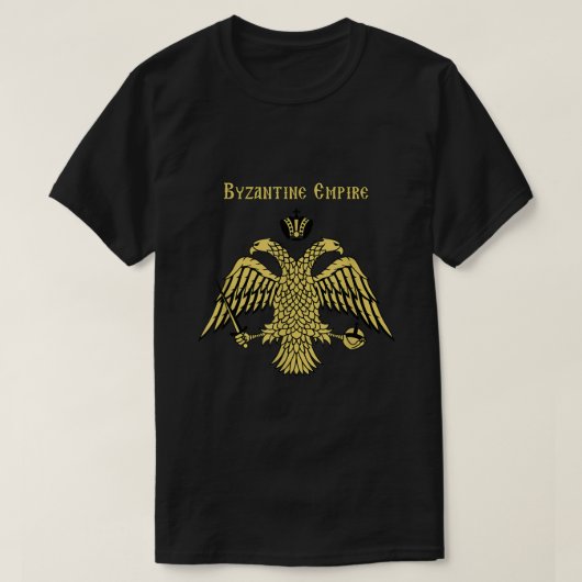 Byzantine Empire Double Headed Eagle Constantinopl T-shirt (Design voorkant)