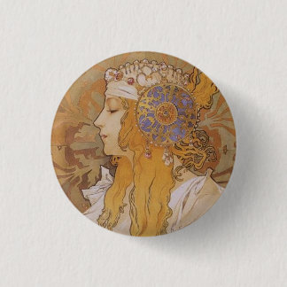 Byzantine Head: Blonde Ronde Button 3,2 Cm