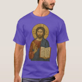 Byzantine Icon of Christ Pantocrator T-shirt (Voorkant)