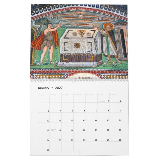 Byzantine Mosaic Calendar 2012 Kalender (Jan 2027)