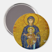 Byzantine Saint Mary Theotokos Magnet Hagia Sophia Magneet (Voorkant / Achterkant)