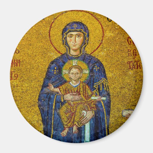 Byzantine Saint Mary Theotokos Magnet Hagia Sophia Magneet (Voorkant)