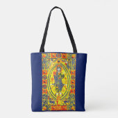 Byzantine volkskunst Jezus Tote Bag (Achterkant)