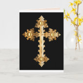 byzantine wenskaart kaart (Gele Bloem)