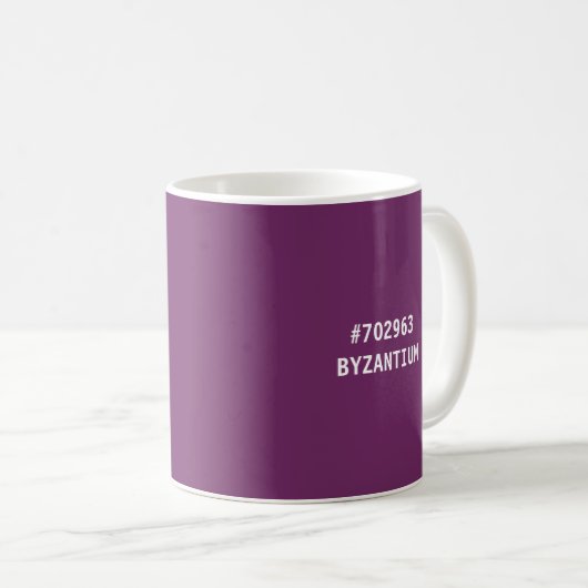 BYZANTIUM Code hexadécimal couleur Mug (Devant droit)
