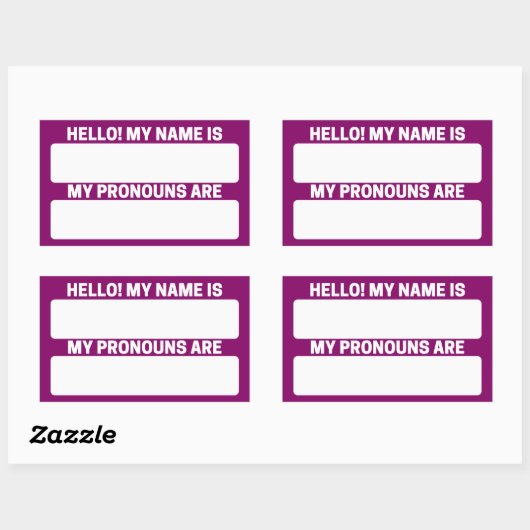 Byzantium Nom & Pronoun Étiquettes (Feuille)
