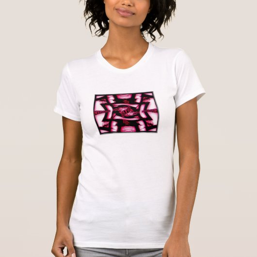 BZ Art: Repingsroze T-shirt (Voorkant)
